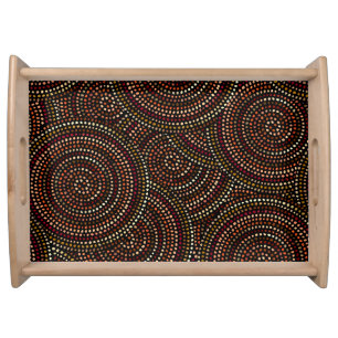 African Boho: Tribal Seamless Art. Serving Tray