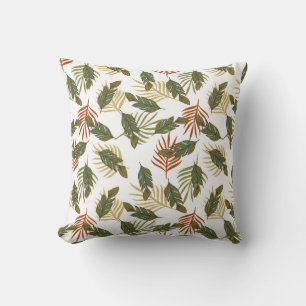 African Botanical Throw Pillow