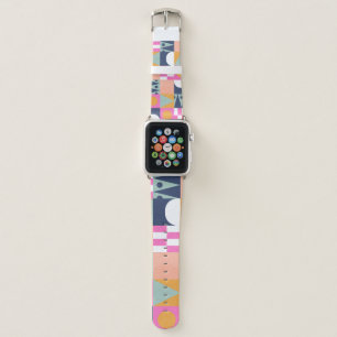 African bright color block seamless pattern. Geome Apple Watch Band