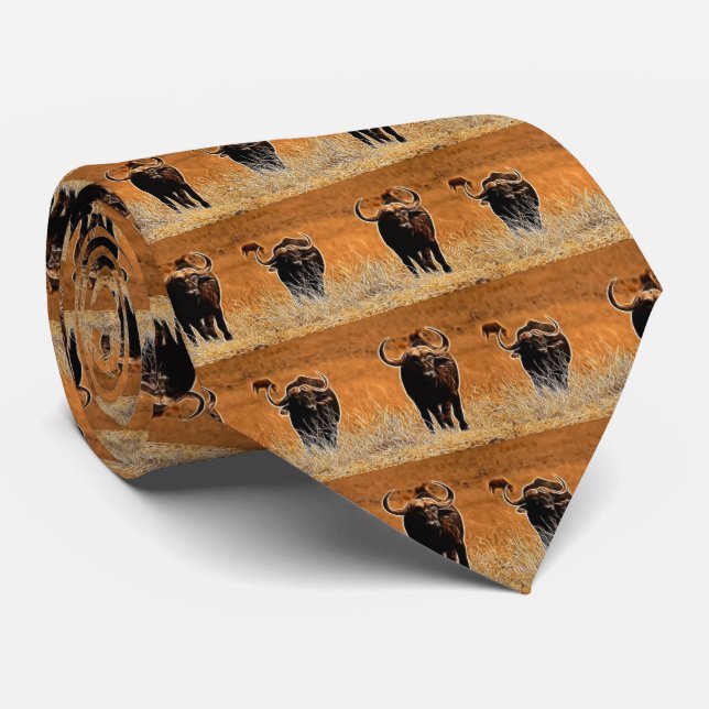 African Buffalo Tie (Rolled)