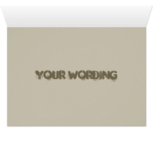 African Bull Elephant card (customise) (Inside Horizontal (Bottom))