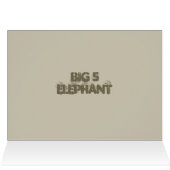 African Bull Elephant card (customise) (Inside Horizontal (Top))