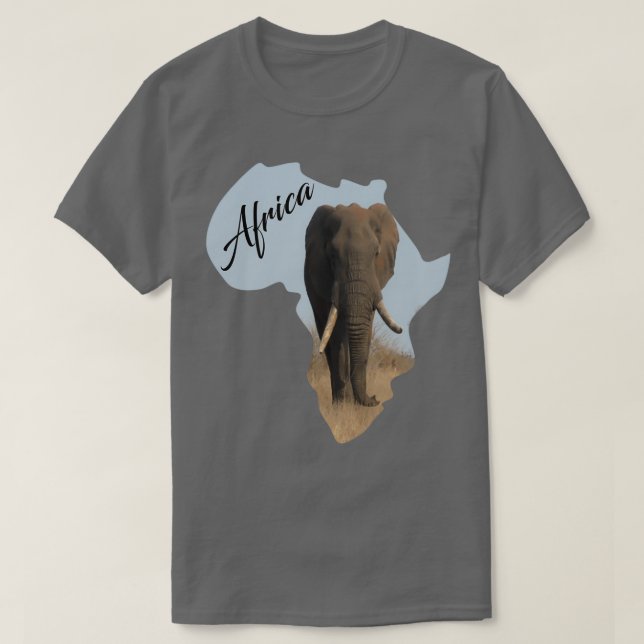 African Bull Elephant T-Shirt (Design Front)