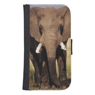 African Bush Elephant Wallet Phone Case For Samsung Galaxy S4