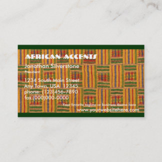 African Business Cards