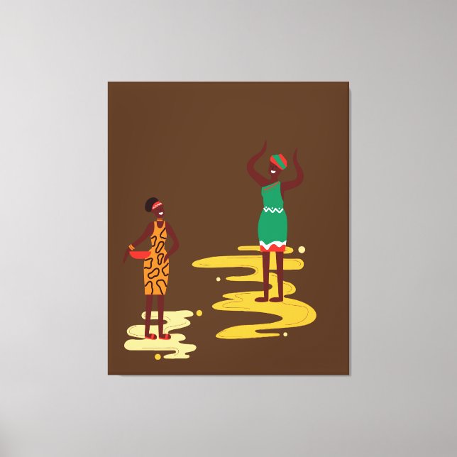 African Canvas Print  (Front)