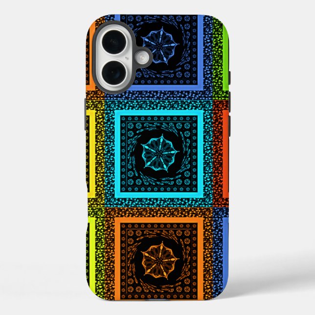 African Checkered Pattern Art Print Case-Mate iPhone Case (Back)