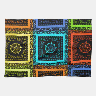 African Checkered Pattern Art Print Towel