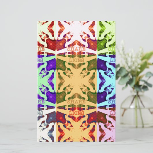 African Checkered Pop art Culture colorful pattern (Standing Front)