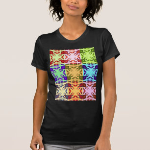 African Checkered Pop art Culture colorful pattern T-Shirt