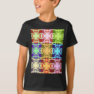 African Checkered Pop art Culture colorful pattern T-Shirt