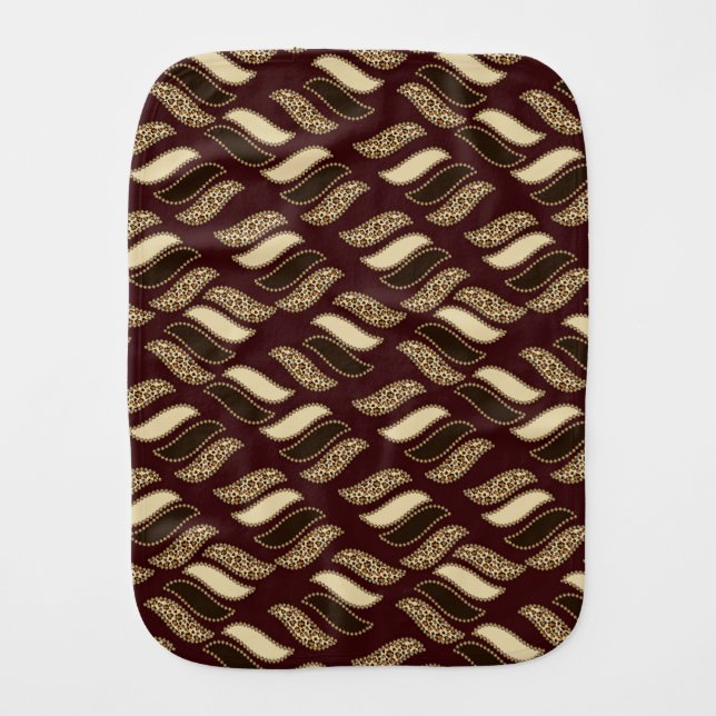 African cheetah skin pattern 2 baby burp cloth (Front)