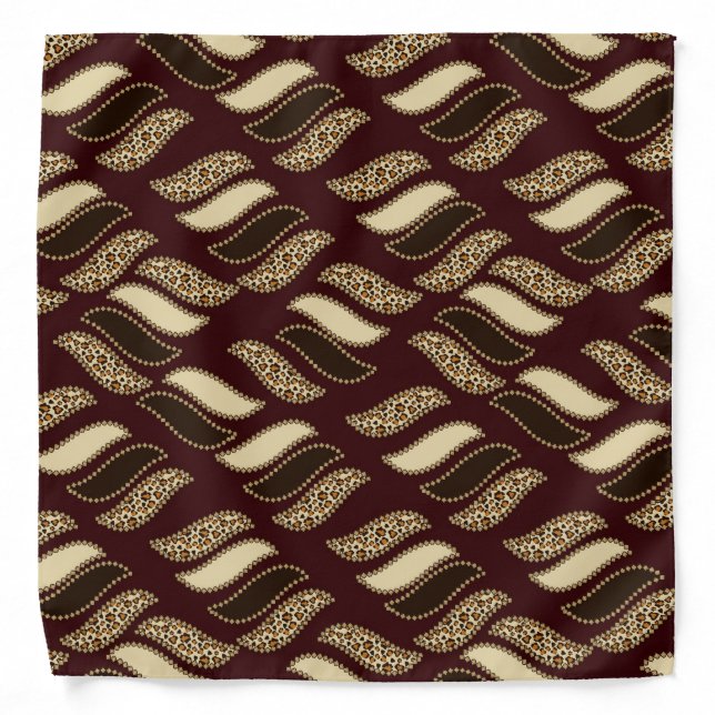 African cheetah skin pattern 2 bandana (Front)