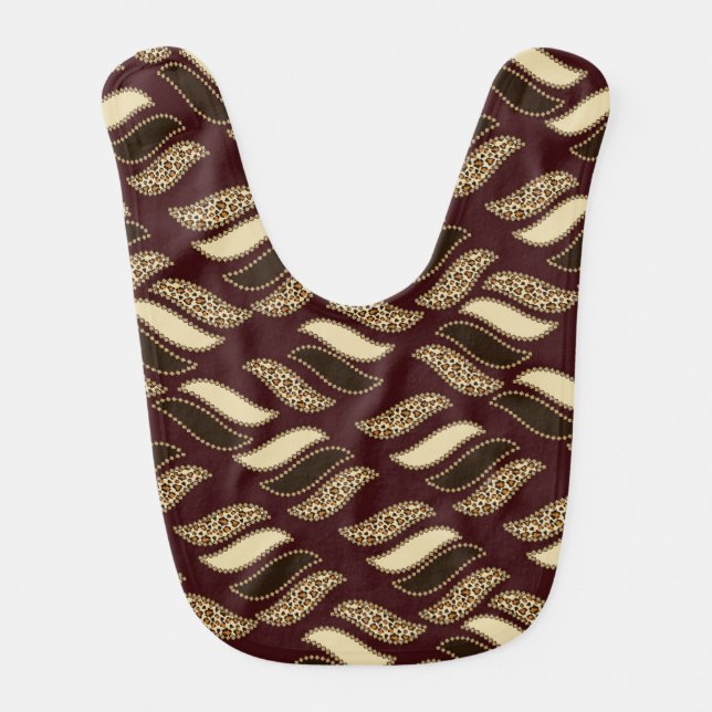 African cheetah skin pattern 2 bib (Front)