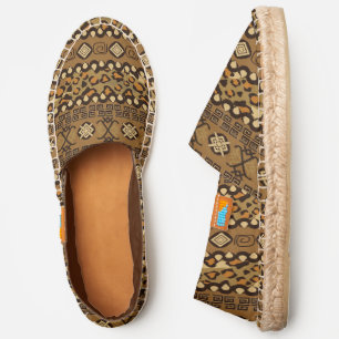 African cheetah skin pattern 2 espadrilles