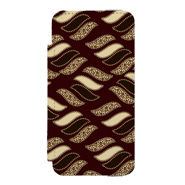African cheetah skin pattern 2 incipio iPhone wallet case (Folio Front)