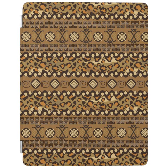 African cheetah skin pattern 2 iPad smart cover (Front)
