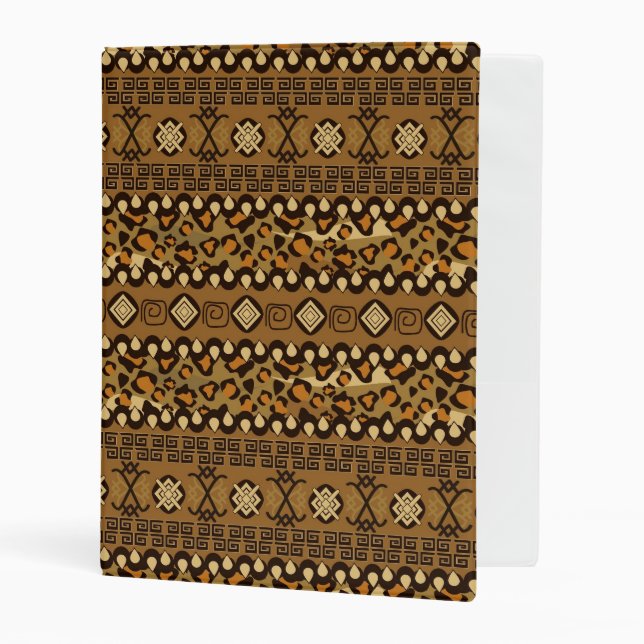 African cheetah skin pattern 2 mini binder (Front/Inside)
