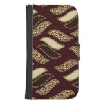 African cheetah skin pattern 2 wallet phone case for samsung galaxy s4