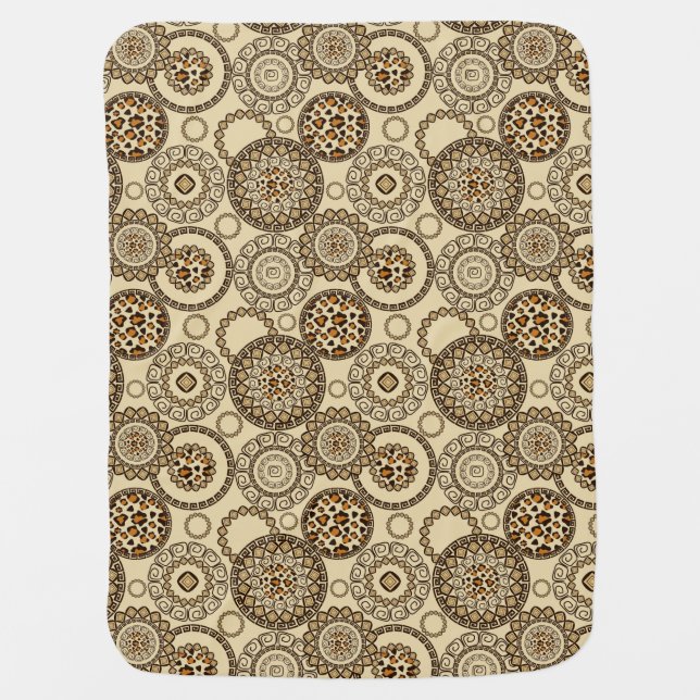 African cheetah skin pattern 3 baby blanket (Front)