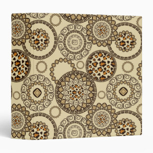 African cheetah skin pattern 3 binder