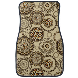African cheetah skin pattern 3 car floor mat