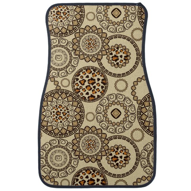African cheetah skin pattern 3 car floor mat (Front)