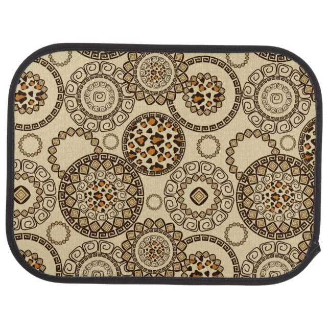 African cheetah skin pattern 3 car mat (Rear)