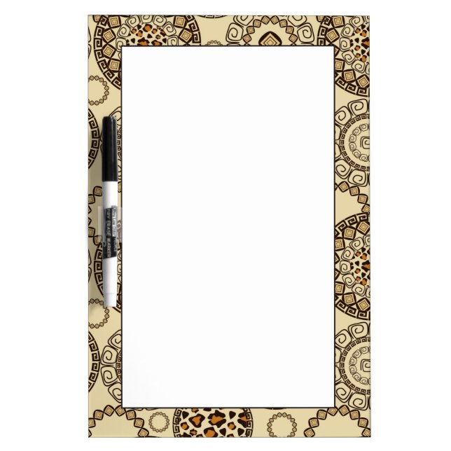 African cheetah skin pattern 3 dry erase board (Front)