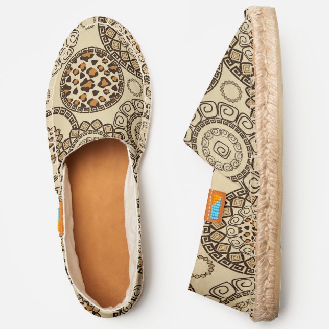 African cheetah skin pattern 3 espadrilles (Side)