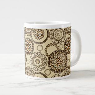 African cheetah skin pattern 3 giant coffee mug