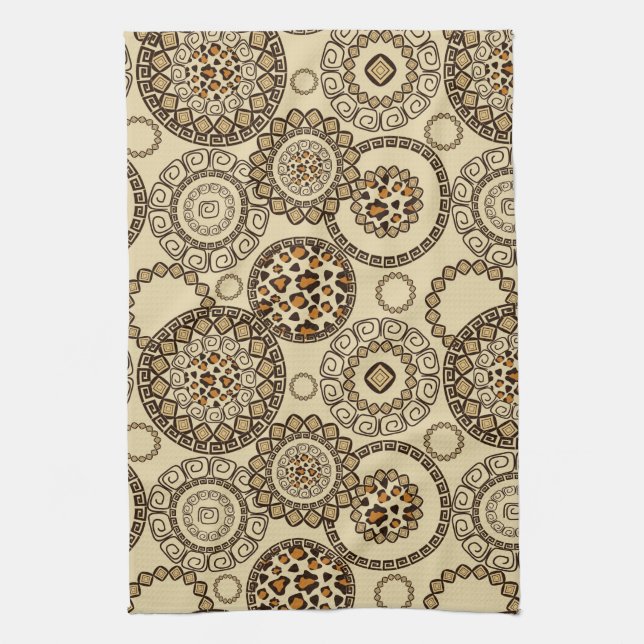African cheetah skin pattern 3 kitchen towel (Vertical)