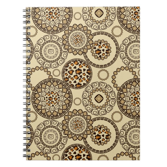 African cheetah skin pattern 3 notebook (Front)