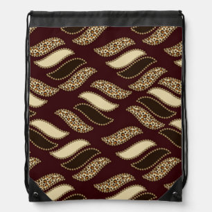 African cheetah skin pattern drawstring bag