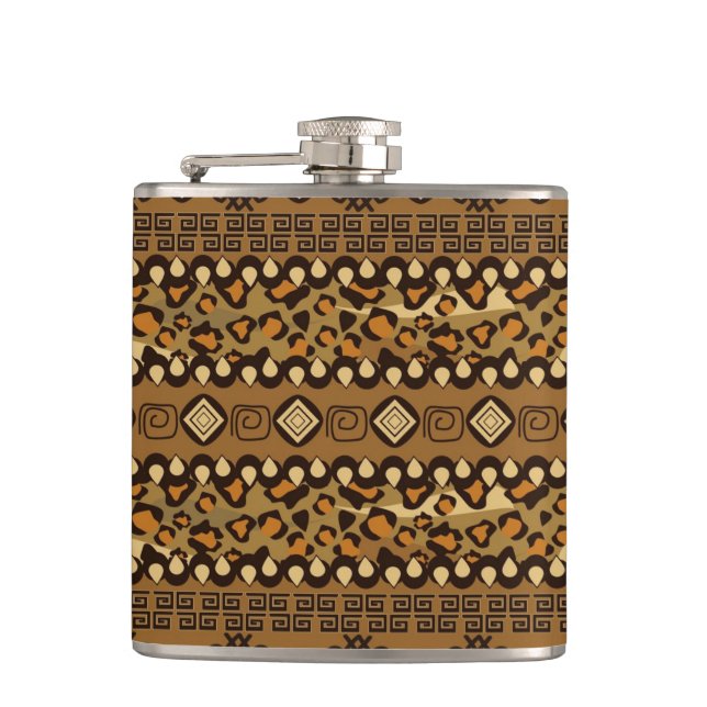 African cheetah skin pattern flask (Front)