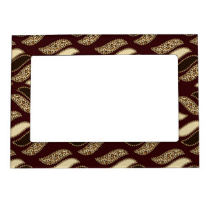 African cheetah skin pattern magnetic frame