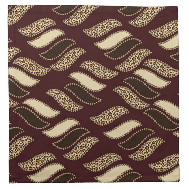 African cheetah skin pattern napkin (Front)