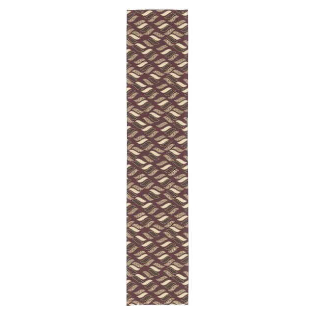 African cheetah skin pattern short table runner (Front)