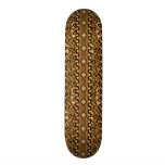 African cheetah skin pattern skateboard deck