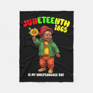 African Child Boy And Girl Is My Independence Day Fleece Blanket