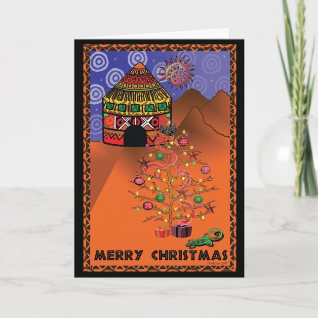 African Christmas Holiday Card (Front)