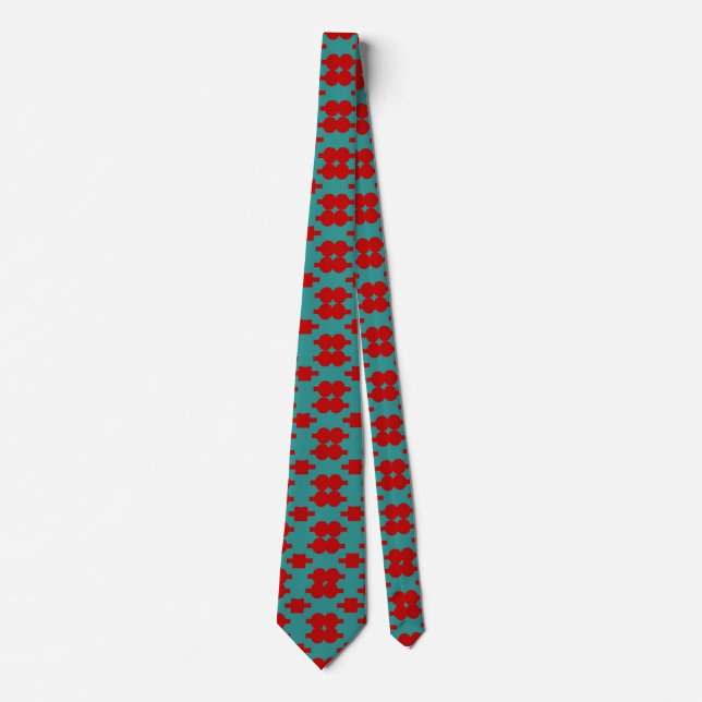 African Christmas Tchengsu Pattern  Neck Tie (Front)
