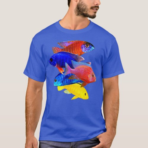 African Cichlids Peacock Cichlid Breeders Keepers  T_Shirt