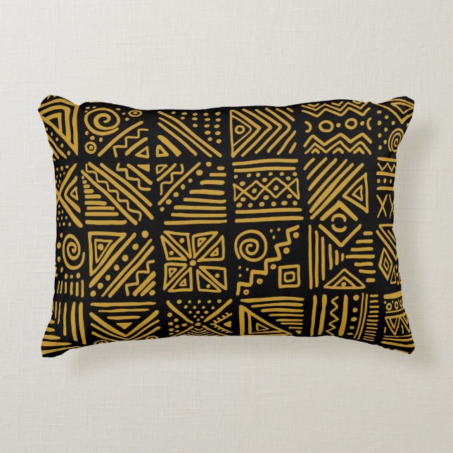African clash: ethnic tribal seamless. accent pillow (Front)