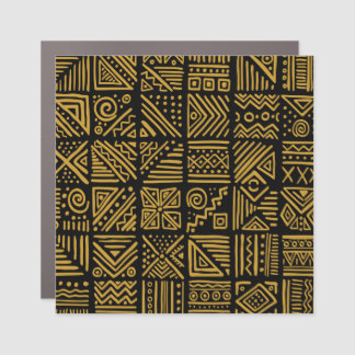 African clash: ethnic tribal seamless. car magnet