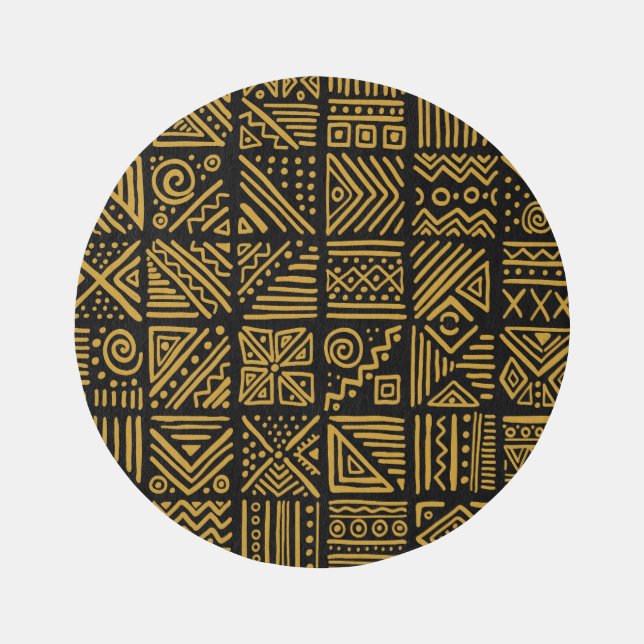 African clash: ethnic tribal seamless. rug (Front)