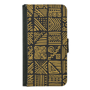 African clash: ethnic tribal seamless. samsung galaxy s5 wallet case