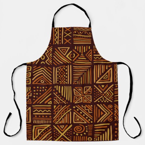 African clash seamless pattern in ethnic tribal st apron