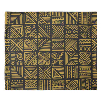 African clash vintage seamless pattern in ethnic t duvet cover