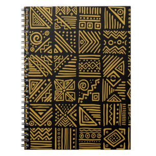 African clash vintage seamless pattern in ethnic t notebook